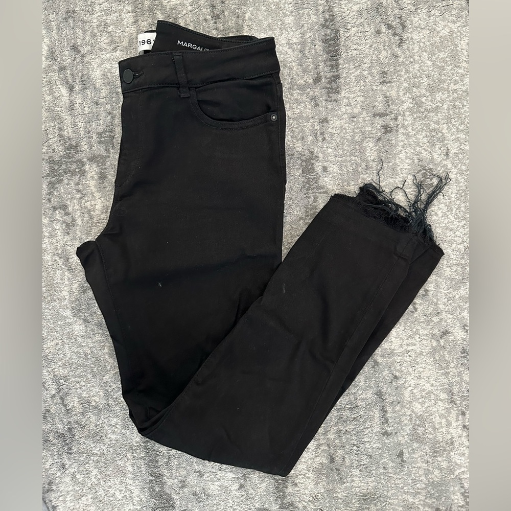 DL1961 Margaux Instasculpt skinny black jeans, size 29